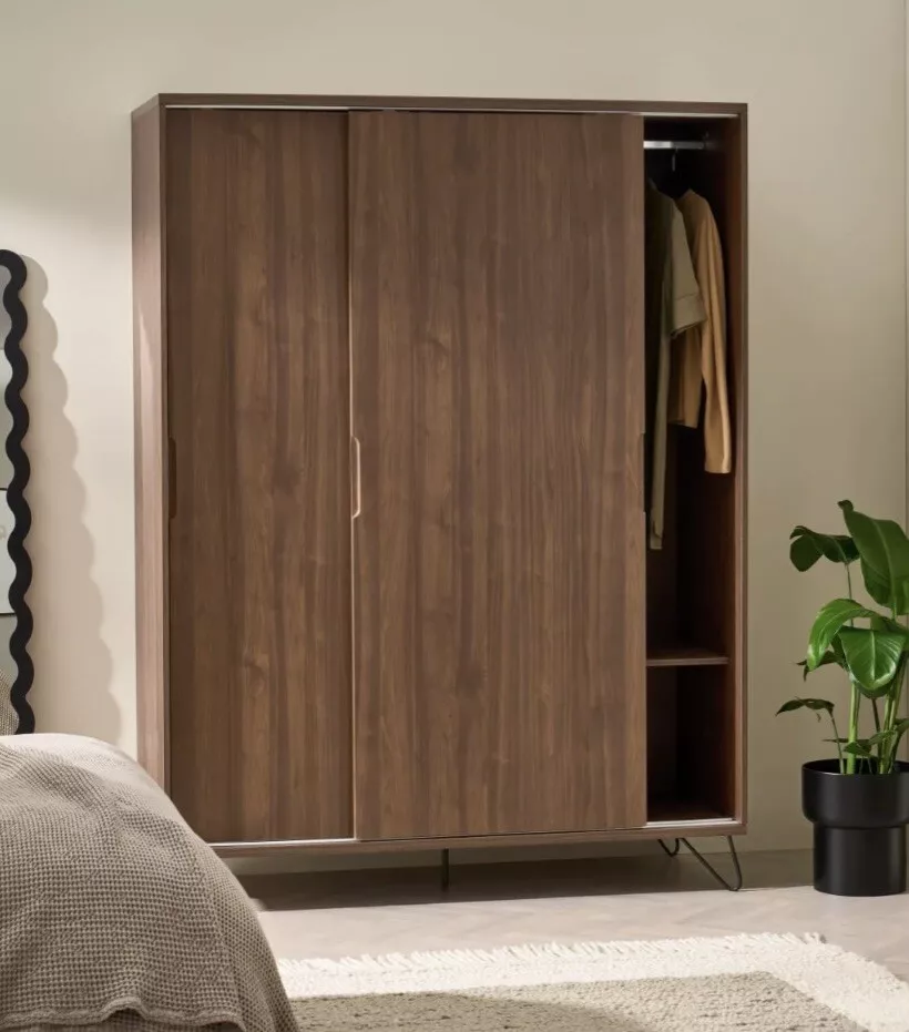 Sliding Door Wardrobe Modern Bedroom Furniture With Double Door