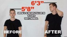 GAIN HEIGHT STAND TALL GROWTH PILLS GET TALLER ENHANCING HEIGHT 25gm HOMEOPATHY