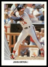 1990 Leaf John Orton Rookie California Angels #511