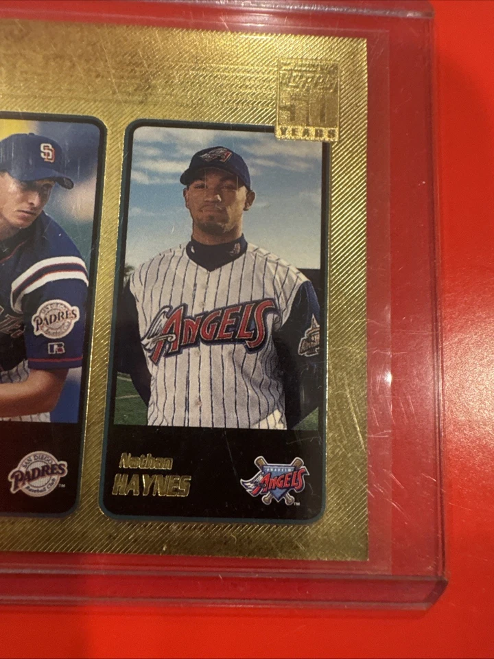 2001 Topps Prospects Nathan Haynes, Steve Smyth, Mike Bynum #729 Gold /2001 (RC) - Image 4 of 4