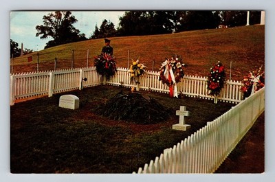 Arlington VA-Virginia Grave Of John F Kennedy Vintage Postcard Standard Postal