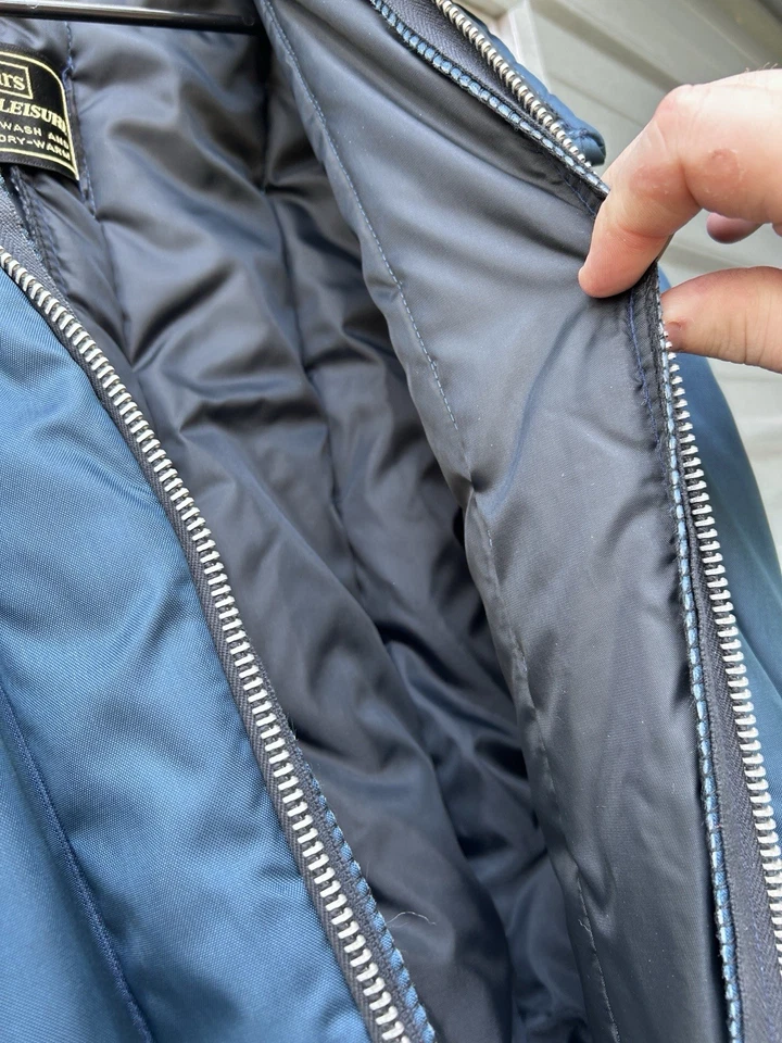 Vtg SEARS Work Quilted Insulated Winter Snowsuit Coveralls Jumpsuit 42 Tall - Image 2 of 4