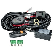 Lights Bar Wire Harness Kit with Remote Control 2Leads DC12V 40A Fuse Relay 14AW