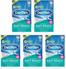 DenTek Complete Clean | Easy Reach Angled Floss Picks | No Break & No Shred Flos