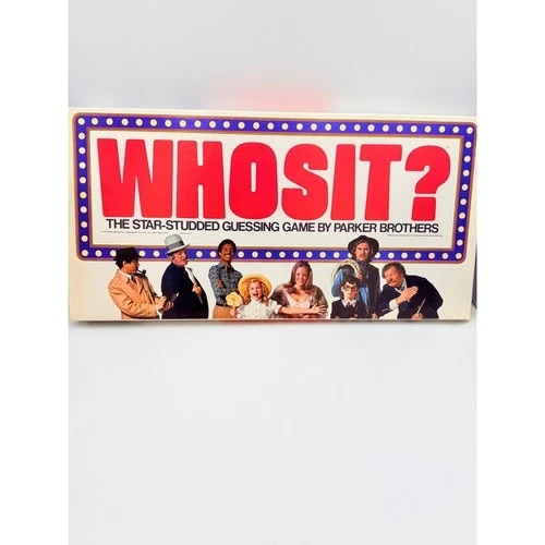 Vintage 1976 Parker Brothers Whosit? COMPLETE Star Studded Guessing Game 70s