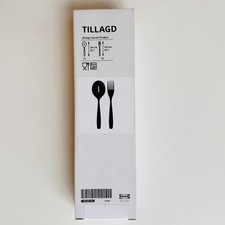 IKEA Tillagd Salatbesteck Schwarz 2-teilig Servierbesteck Set 105.601.66 NEU OVP
