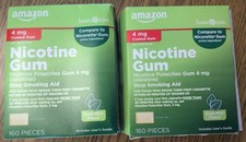 Nicotine Gum 4 Mg Mint 320 Pieces Lot (160 + 160) Stop Smoking EXP Oct. 2026