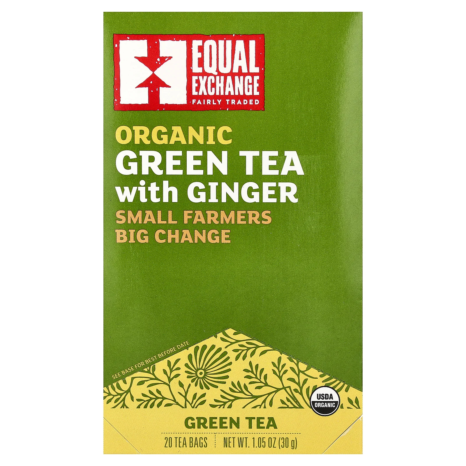 With Ginger, 20 Tea Bags, 1.05 Oz (30 G)