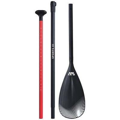 Aqua Marina Sports III SUP Paddel Rot 3-teilig Alu verstellbar 175-220cm