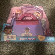 DISNEY JUNIORS DOC MCSTUFFINS DOCTORS BAG 6 PIECES SET NEW