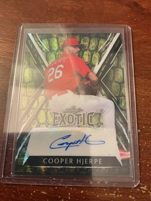 Cooper Hjerpe 2023 Leaf Exotic #BA-CH3 Auto 5/6