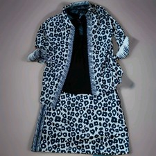 NWT Gretchen Scott Me Jane Animal Leopard TAN BLACK XL XXL SKORT TOP SET $248