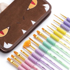 Artify Paint Brushes for Kids, 15PCS Paint Brush Set for Kid's Arts and Crafts