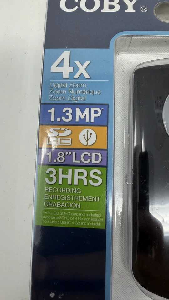 Videocámara digital Coby Snap 4x zoom digital 1,8" modelo LCD CAM3002 - totalmente nueva Foto 2 de 4