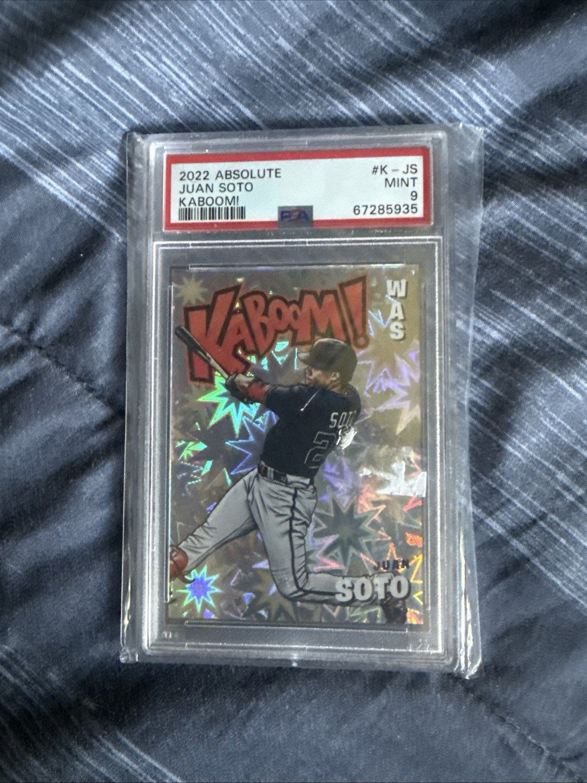 2022 Panini Absolute - Kaboom! Juan Soto #K-JS Mint PSA 9