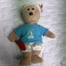 TY BEANIE BABY FEDER-BEAR ROGER FEDERER TENNIS BEAR PLUSH BEANIE BABIES