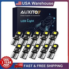 AUXITO T10 License LED Light Plate 6000K Bulbs Super White Bright 168 2825 10X