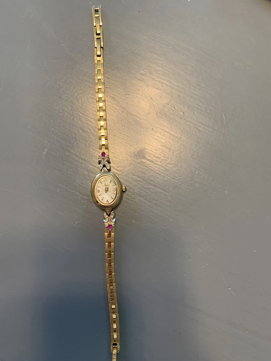 Galaxie by Elgin GE036 Gold Tone Rhinestone Oval Cocktail Watch Stretch Band Galaxie Elgin Watch - Etsy main image 2