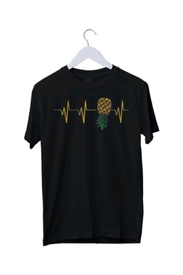 Heartbeat Swinger Upside Down Pineapple Grafik T-Shirt S M L XL 2 3 4 XL
