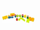 Vintage Fisher Price Little People 7 Wood Figure & 11 Piece Furniture Lot