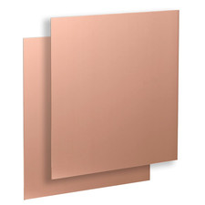 Pure Copper Sheet Plate 6" X 6" X 24 Gauge 2Pcs, Cu Metal for Industry Supply, D