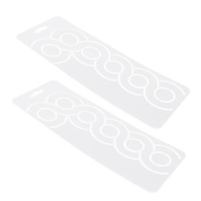 2 Pcs Border Quilt Stencils for Patterns Embroidery Quilting Templates