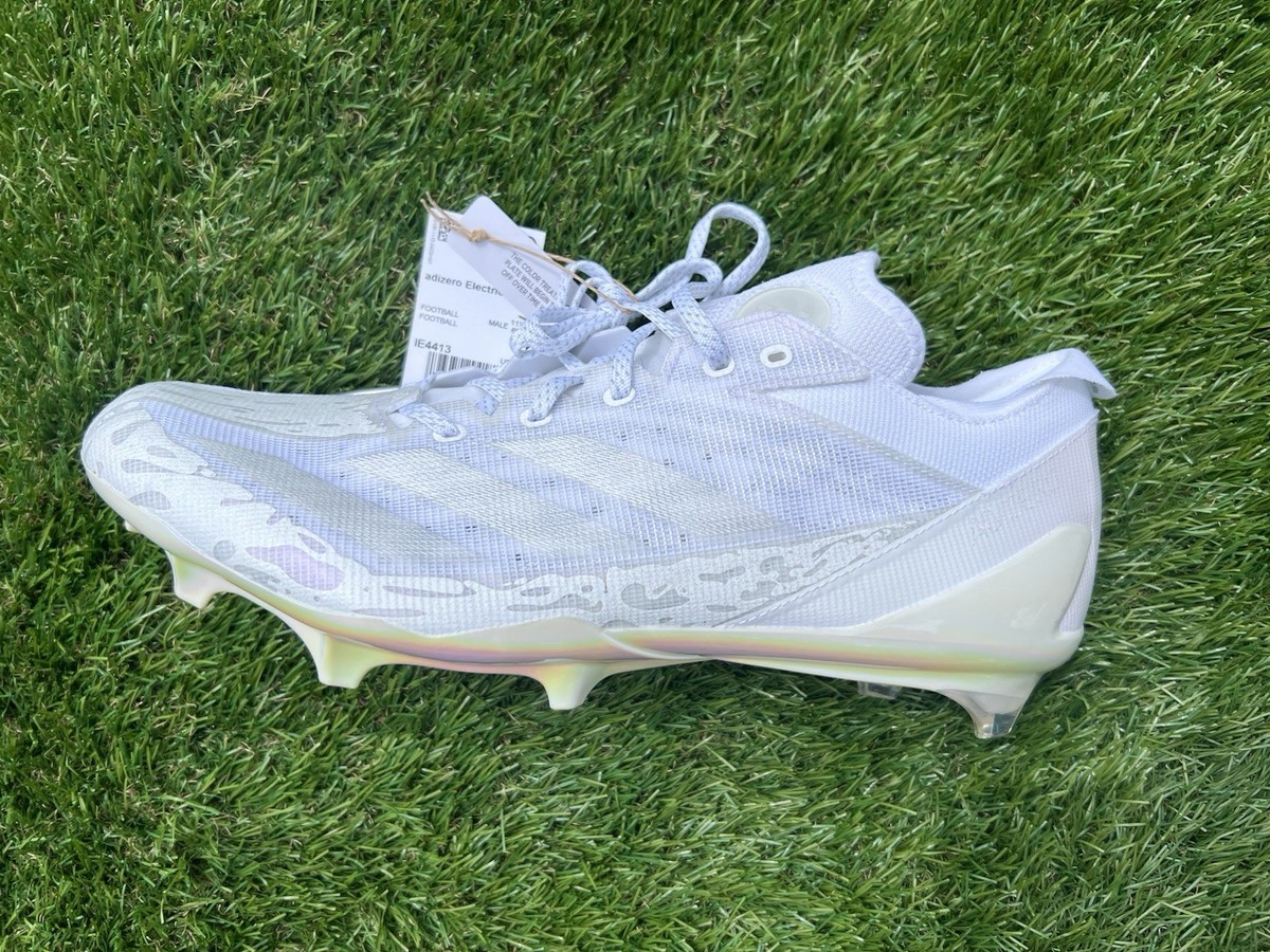 Adizero Electric Cleats WHT/SIL　27.5㎝　S Men's Adidas Adizero Electric.2 Football Cleats - White