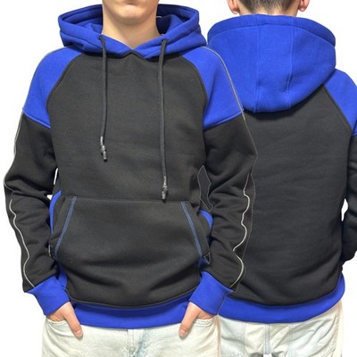 Cipo & Baxx Herren Sweat Pullover Hoodie 2 Colored Mit Kängurutaschen und Fleece