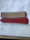 New Jorg Hysek 24mm Red Leather  strap band bracelet