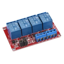 Relay Module 4 Channel 12V High Low Level Trigger Module Red Relay Module Board