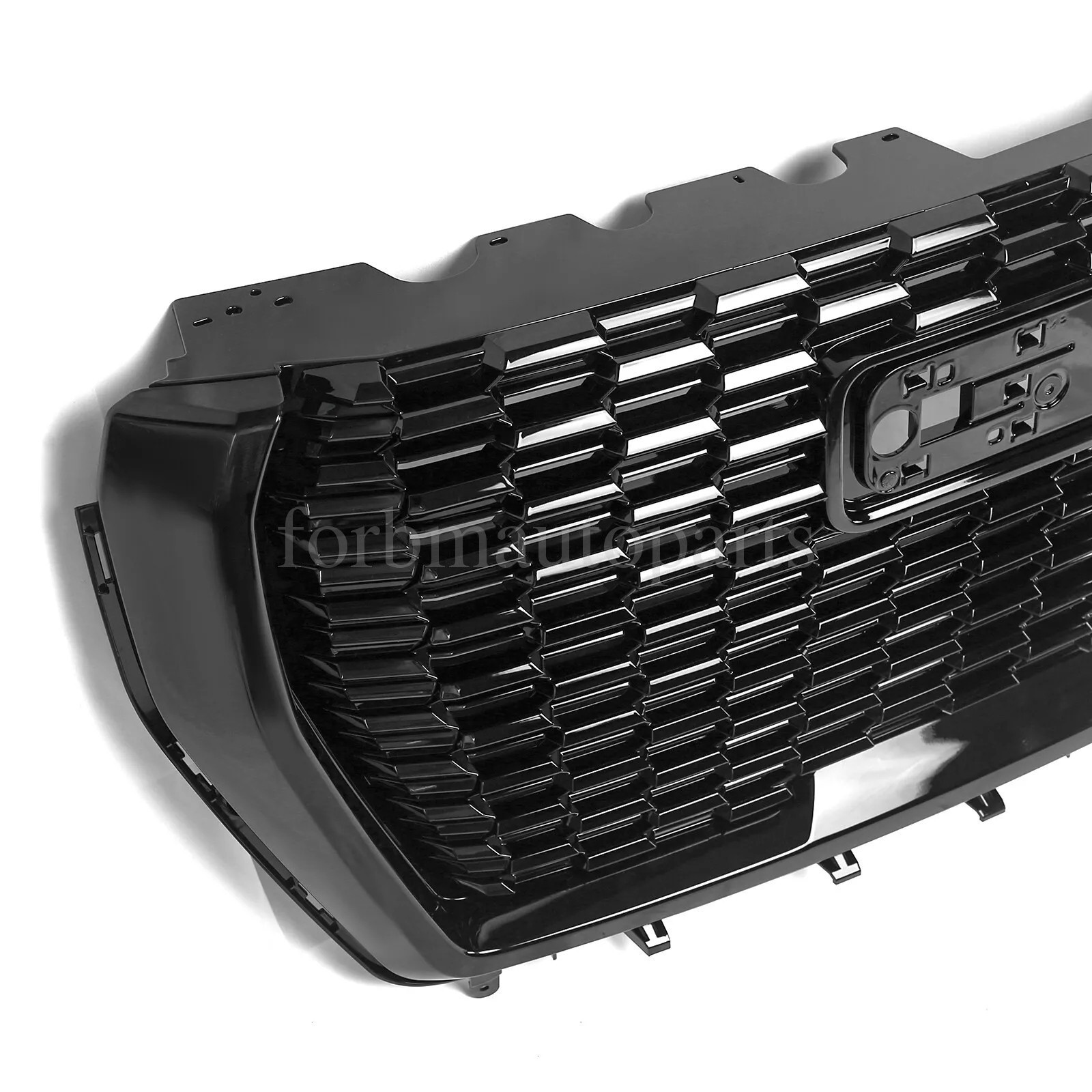 Front Grille Hood Trim Molding Gloss BK Set 7pcs Fit For 2021-2024 GMC Yukon/XL