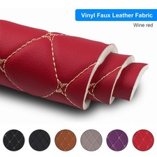 Wine Red Quilted Vinyl Fabric 59 W Foam Backed Car Headliner Upholstery By Yard Wine Red Quilted Vinyl Fabric 59 W Foam Backed Car Headliner Upholstery By Yard