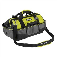 RYOBI RSSMTB1 Medium Tool Bag Black Yellow 18 Pockets Shoulder Strap