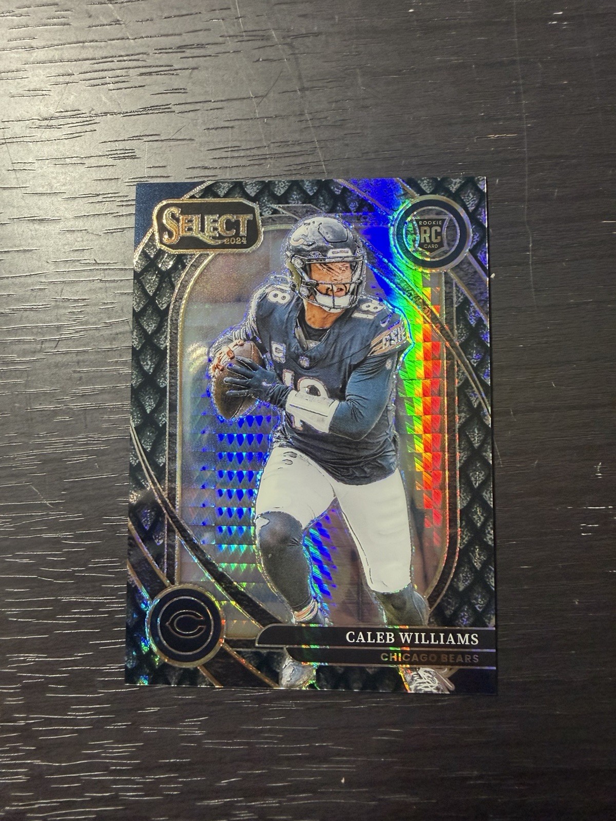 2024 Panini Select Caleb Williams Black Dragon Scale 1/1 Club Level Rookie Bears