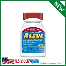 160 Count Aleve Gelcaps with Easy Open Arthritis Cap, Naproxen Sodium, Medicatio