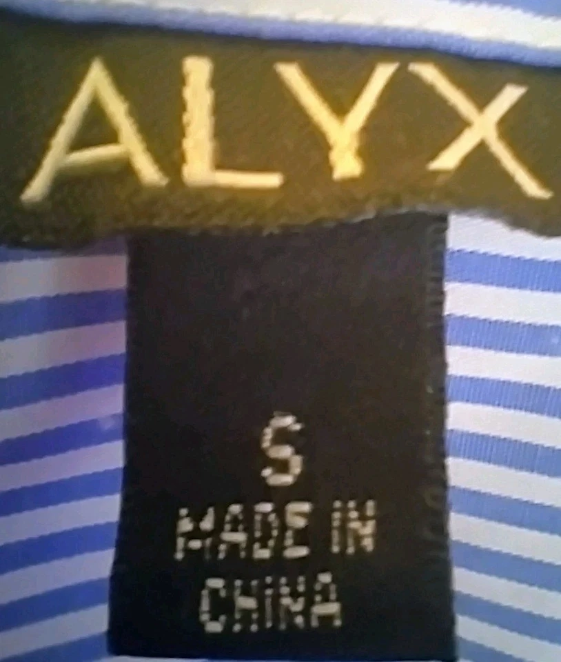 VTG Alyx Women's S Pinstripe Floral Embroidered Button-Down Blouse Grandmacore - Image 3 of 4