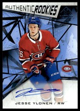 2021-22 SP Game Used Blue Auto Jesse Ylonen Auto Montreal Canadiens #171