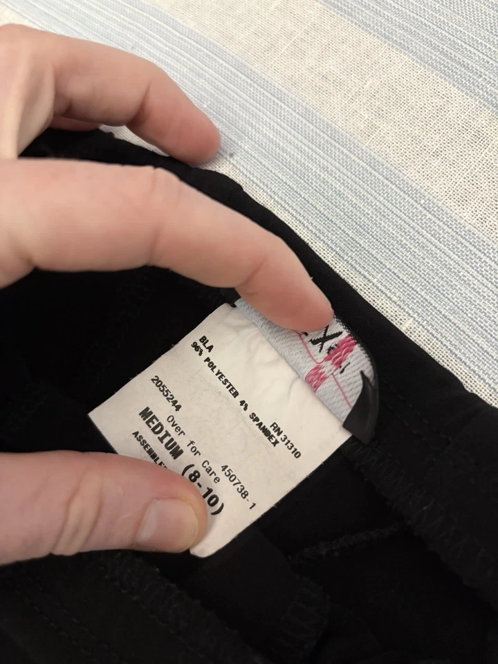 BCX Girl Black Fit Flare Skirt Medium 8-10 Black Stretchy Cute Y2K School - Image 4 of 4