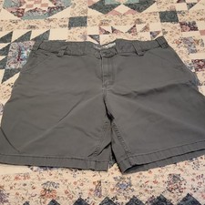 Carhartt Men's Rugged Flex Relaxed Fit Canvas Work Shorts Gray BS2514-M Size 40