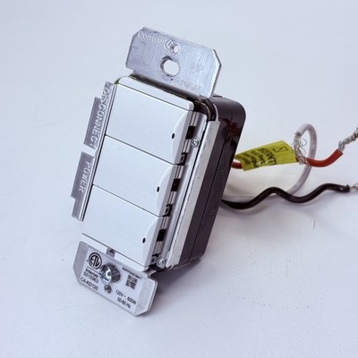 Control 4 Control4 C4-KD120-WH Keypad Dimmer Adaptive Wireless White - 3 Button