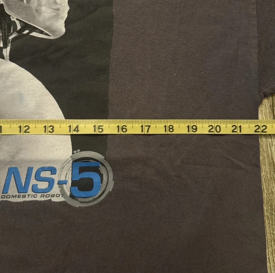 Vintage iRobot Staff Employee Shirt XL Movie Tee Promo Robot Kill Bill Y2K RARE - Image 4 of 4