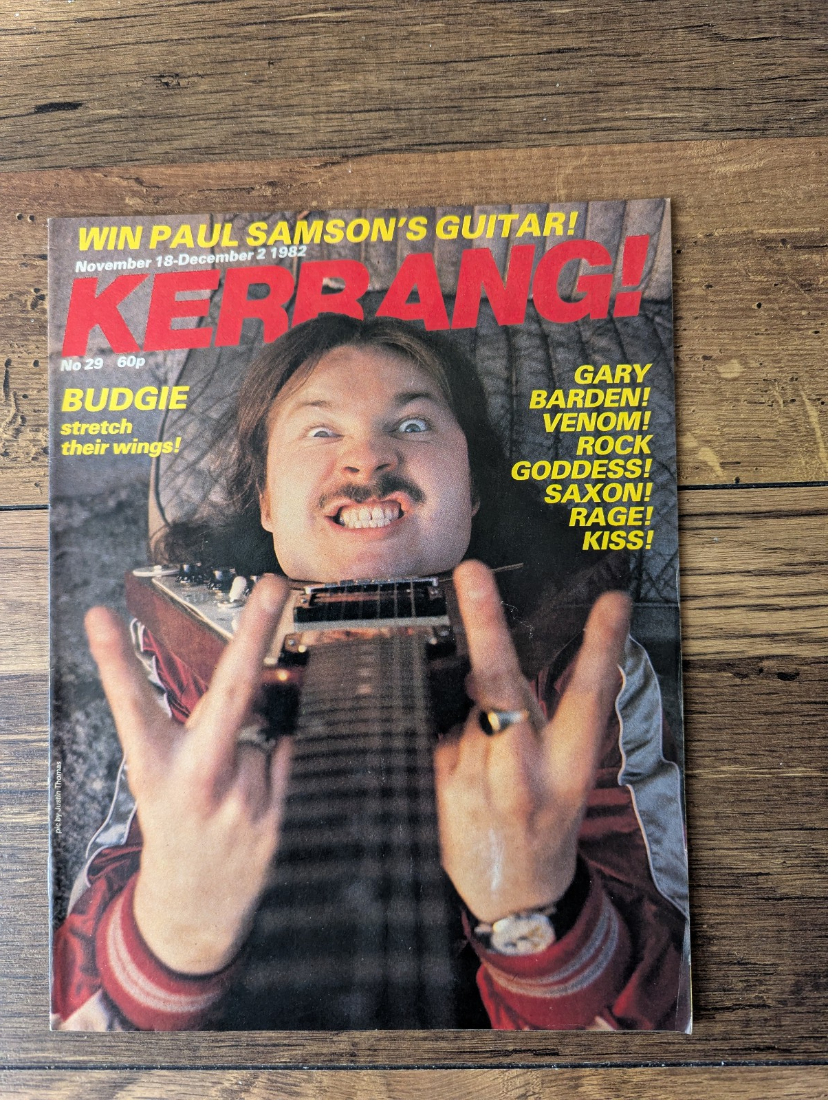 Kerrang! 29 Budgie, Gary Barden, Venom, Rock Goddess, Saxon, Rage, KISS