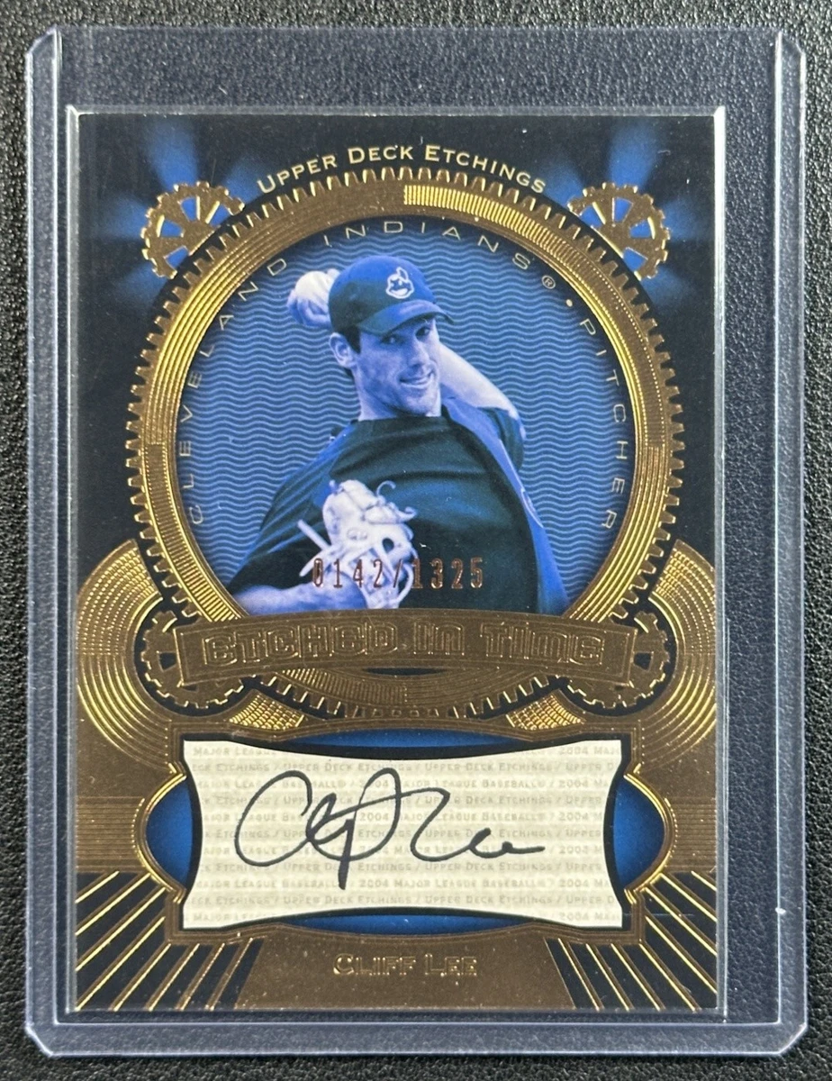 Cliff Lee Baseball Autographed Sports Trading Cards & Accessories