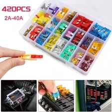 Auto Blade Fuse Assortment Kit Set 420Pcs 120V Car Truck Motorcycle Boat Fuses