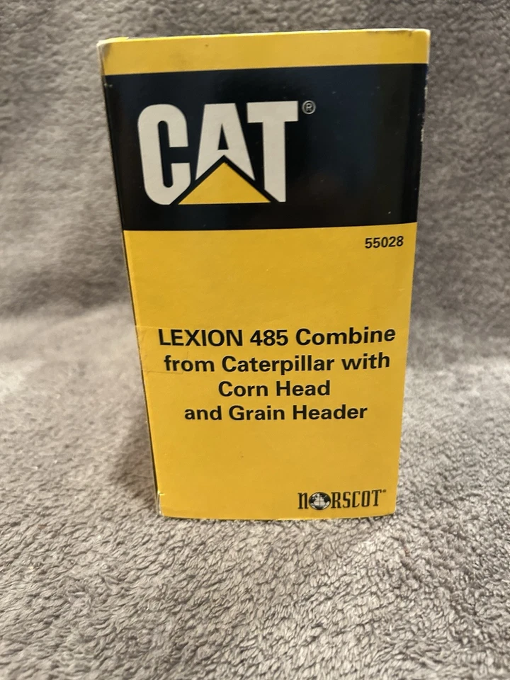 Norscot 1/64 Lexion 485 Combine CAT W/ Corn & Grain Header 1999 Farm Show - Image 3 of 4