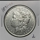 1891-CC MORGAN SILVER DOLLAR, AU DETAILS