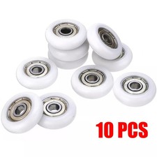 Door Pulley Parts 10Pcs 19/23/25mm 6mm Nylon Carbon Steel Wheel Diameter
