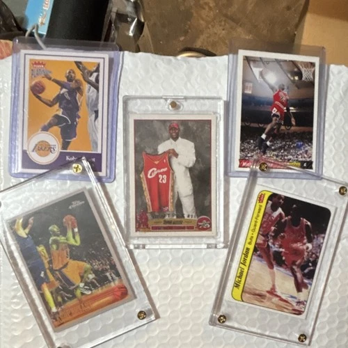 Topps Fleer Upper Deck NBA Rookie Cards Kobe Bryant LeBron James Jordan Lot