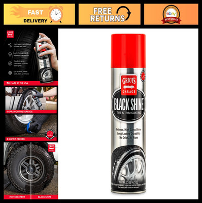 High-Gloss Tire & Trim Coating - Water-Resistant, UV Protection, 15oz Dressing