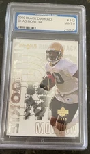 2000 Upper Deck Black Diamond - NFL Rookie Chad Morton #142 (RC) pgs 9 